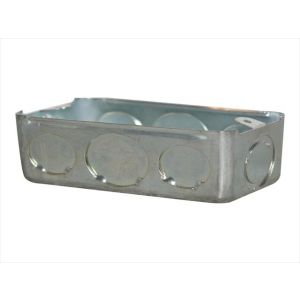 Cajetín EMT rectangular combinado 2 x 4 Tezza