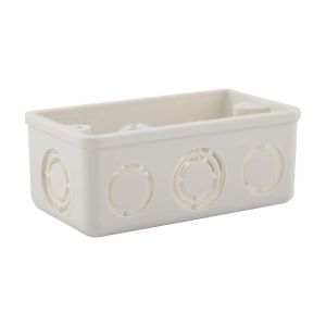 Cajetín rectangular PVC conduit 4 x 2" blanco Tubrica
