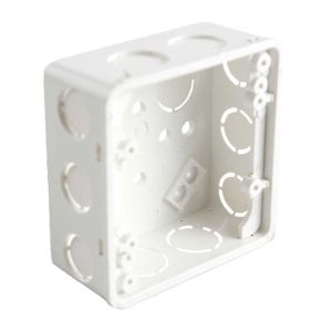 Cajetín cuadrado PVC conduit 4 x 4" blanco Tubrica