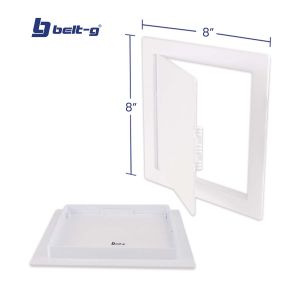 Tapa registro plástica para pared 8" x 8" Belt-g