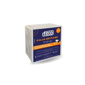 Caja sellada plástica de paso eléctrica con tapa 5" x 5" x 2" Fitco