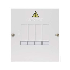 Tablero 4 circuitos 50amp monofásico sin puerta Bticino