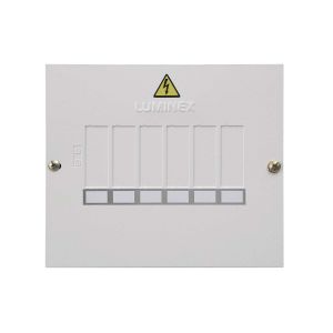 Tablero 6 circuitos 50amp monofásico sin puerta Bticino