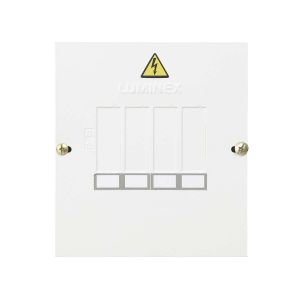 Tablero 4 circuitos 50amp bifásico sin puerta Bticino