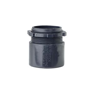 Adaptador terminal PVC conduit 1 1/2" mrxc negro Tubrica