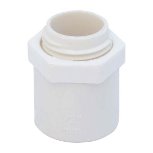 Adaptador terminal PVC conduit 2" mrxc blanco Tubrica