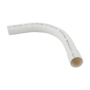 Curva 90° PVC conduit 1" cxe blanco Tubrica