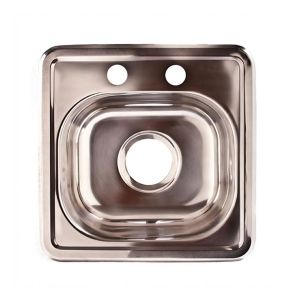 Fregadero sobretope de 1 ponchera 38 x 38 cm Aqua Nuova