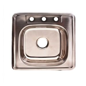 Fregadero sobretope de 1 ponchera 53 x 51 cm Aqua Nuova