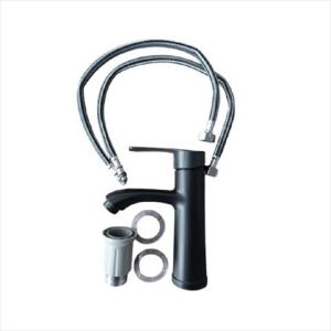 GRIFO MONOMANDO P/LAVAMANOS NEGRO MATE. ORUS