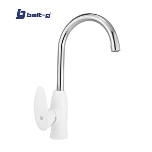 Grifo para fregadero monomando cora pico cisne blanco Belt-g