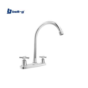 Grifo para fregadero pico cisne manilla cross cromado Belt-g