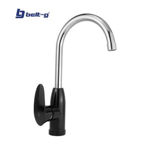 Grifo para fregadero monomando cora pico cisne negro Belt-g