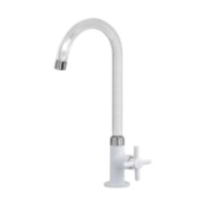 Grifo para fregadero monomando alto cisne blanco Pavco