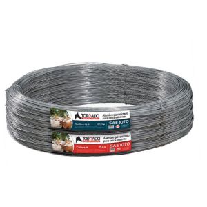 Alambre liso galvanizado para cerco electrico 2, 51mm (c12, 5) 25 kg CA Mejia