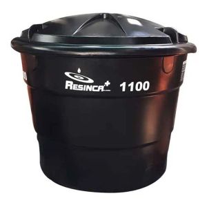 Tanque cónico una capa euro 1100 litros con conexión para tanque Resinca