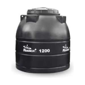 Tanque Jumbo doble capa 1200 litros negro con conexión para tanque Resinca