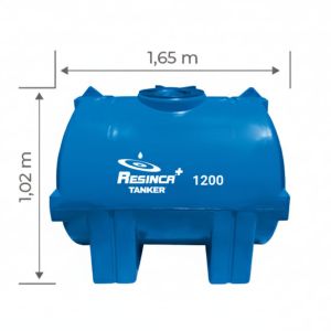 Tanque cisterna 1200 litros Resinca