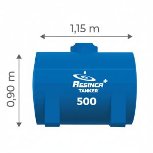 Tanque cisterna 500 litros Resinca