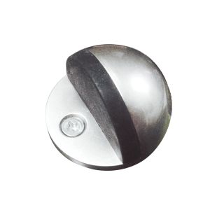 Tope de piso para puerta media luna cromado Gato