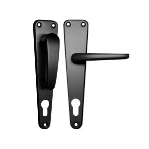 Escudo aluminio anonizado 85 mm negro Gato