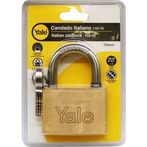 CANDADO ESTANDAR DORADO 70MM 110-70. YALE