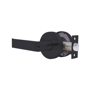 Cerradura de manilla dormitorio negro Gato