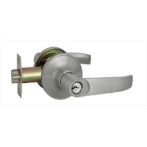 CERRADURA DE MANILLA ALCOBA SATINADO PLATEADO. TEZZA