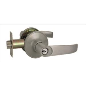 CERRADURA DE MANILLA BANO SATINADO PLATEADO. TEZZA