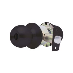 Cerradura de pomo baño negro Gato