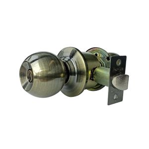 Cerradura de pomo dormitorio anticada blister Gato