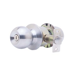 Cerradura de pomo baño cromado blister Gato