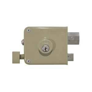 Cerradura de sobreponer 1 1/4" derecha gris blister Gato