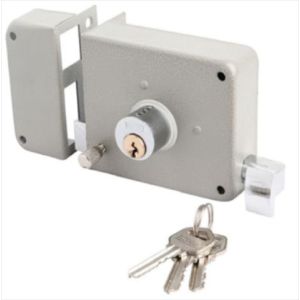 CERRADURA SOBREPONER IZQUIERDA GRIS. TEZZA.