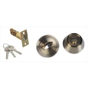 CERROJO CILINDRO-PERILLA BRONCE ANTIGUO MARRON. TEZZA