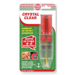 Pega epoxica traslucida en jeringa 28,4 g Asmaco