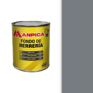 Fondo anticorrosivo 1/4 galón gris Manpica