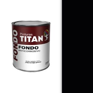 Fondo anticorrosivo titan 1/4 galón negro Manpica