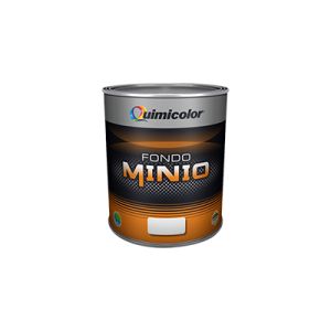 Fondo anticorrosivo minio 1/4 galón Quimicolor