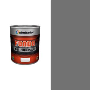 Fondo anticorrosivo 1/4 galón gris Quimicolor