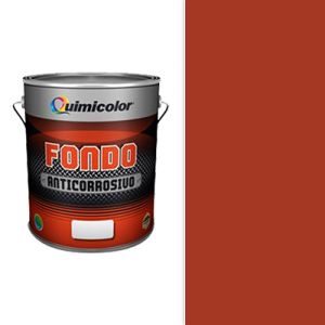Fondo anticorrosivo 1 galón rojo Quimicolor