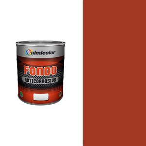 Fondo anticorrosivo 1/4 galón rojo Quimicolor