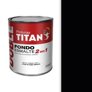 Fondo esmalte 2 en 1 titan 1 galón negro Manpica