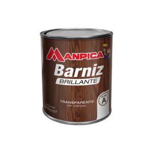 Barniz brillante 1/4 galón transparente Manpica