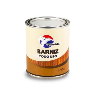 Barniz brillante todo uso 1/4 galón transparente Quimidal