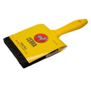 Brocha cerdas sintéticas 4" amarilla Cebra