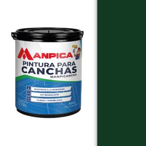 Pintura canchas deportivas manpicancha 1 galón verde Manpica