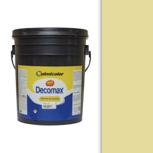 Pintura caucho decomax clase C cuñete (4 galones) marfil Quimicolor