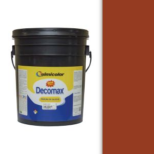 Pintura caucho decomax clase C cuñete (4 galones) canela Quimicolor