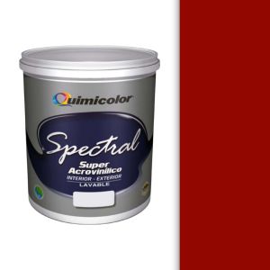 Pintura caucho spectral clase A 1 galón rojo cardenal Quimicolor